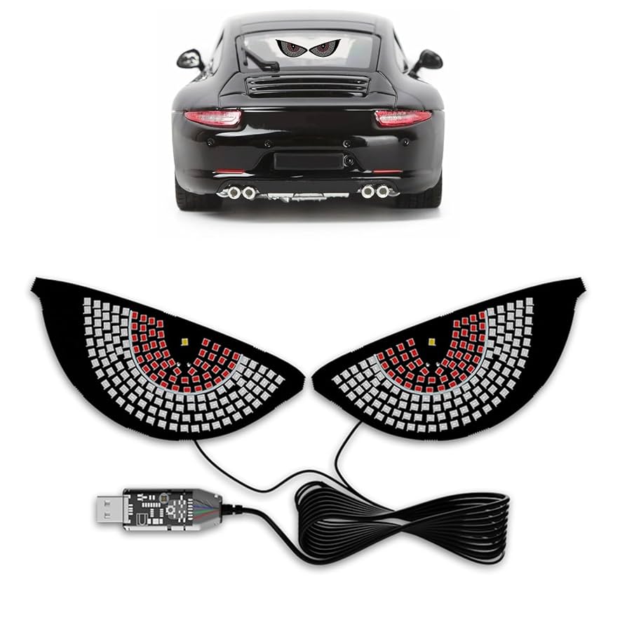Amazon | TVETE 車用 LED アイ デビルアイライト USB 悪魔